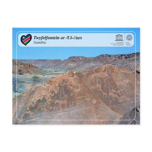 Unesco Whs - Twyfelfontein Postinvitations