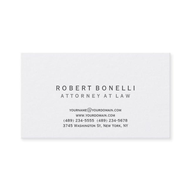 Unique Attorney At Law White Simple Business Invitations