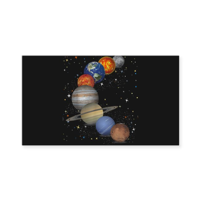 Universe Galaxy Planets Sun Astronomy Outer Space Enclosure Invitations