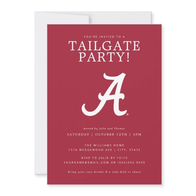 University Of Alabama Tailgate Party Invitation