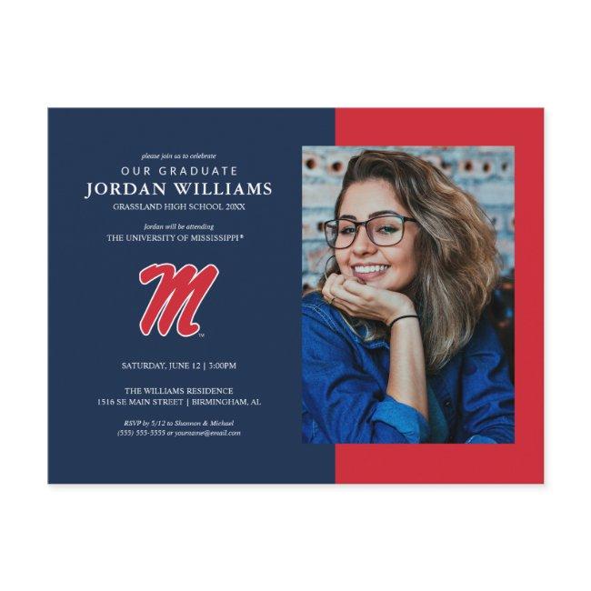 University Of Mississippi | Script M Announcement Postinvitations