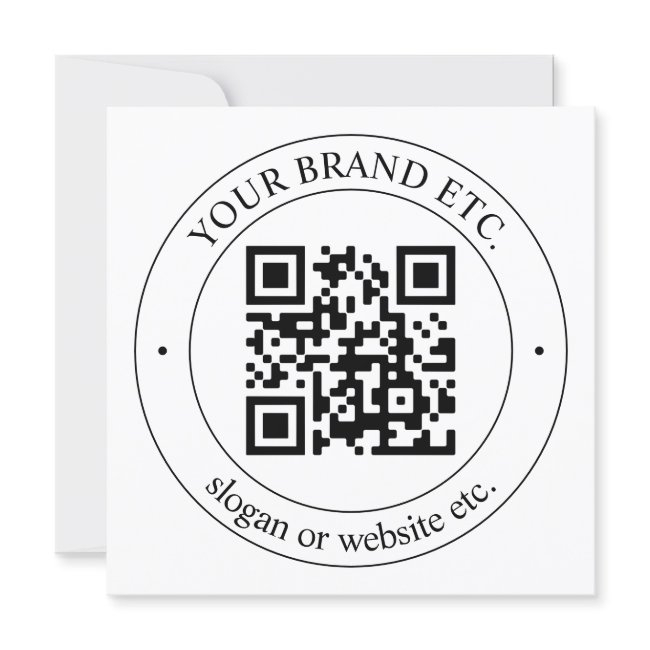 Upload Your Own Qr Code & Customizable Text