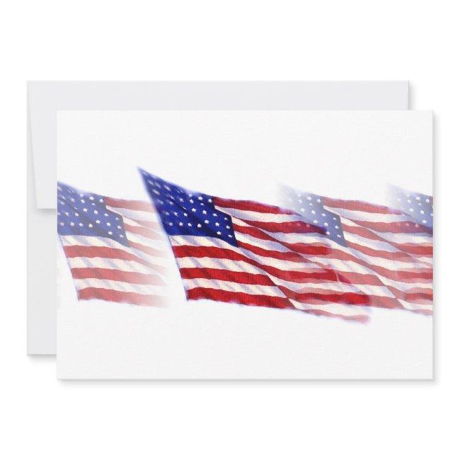 Us - American Flag Invitation