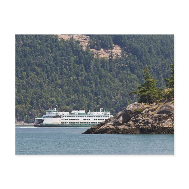 Usa, Wa. Washington State Ferries Postinvitations