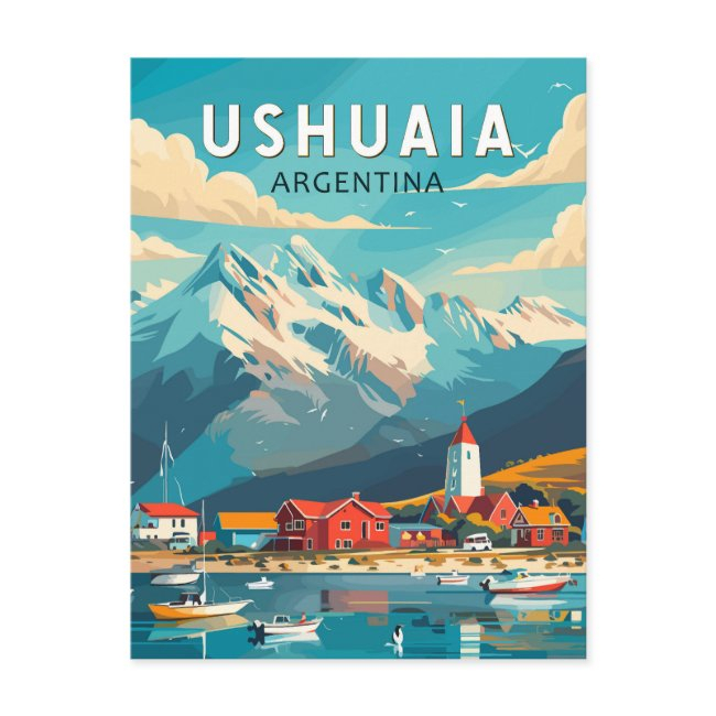 Ushuaia Argentina Travel Art Vintage Postinvitations