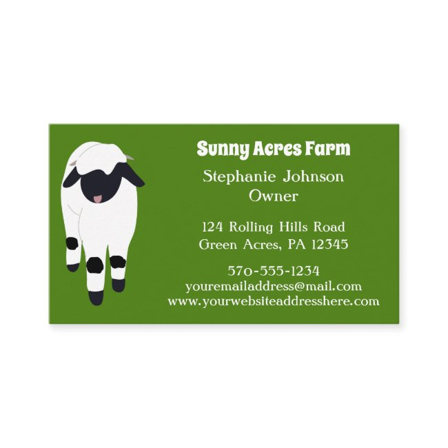 Valais Blacknose Sheep Farmers Wool Farm Business Invitations