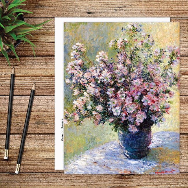 Vase Of Flowers Claude Monet Postinvitations