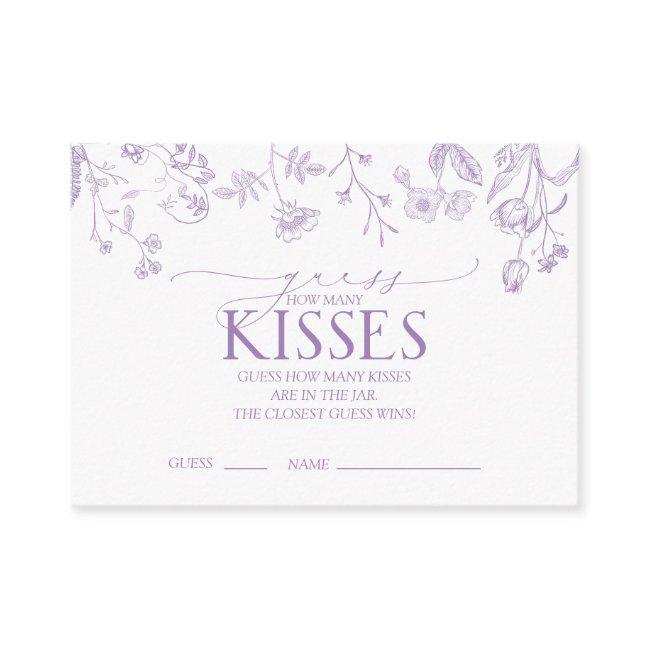 Victorian French Lilac Lavender Floral Shower Game Enclosure Invitations