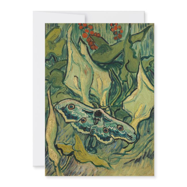 Vincent Van Gogh - Giant Peacock Moth Invitation