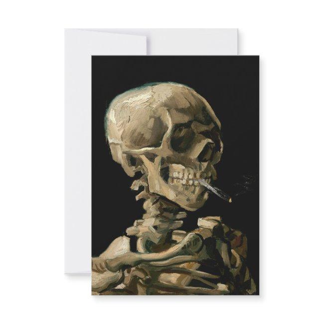 Vincent Van Gogh - Skull With Burning Cigarette Thank You Invitations