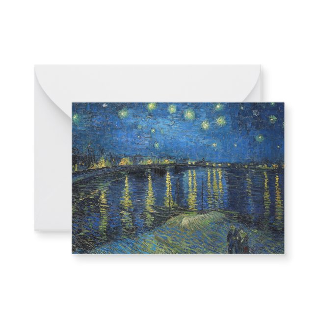Vincent Van Gogh - Starry Night Over The Rhone Note Invitations