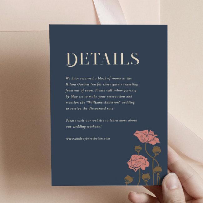 Vintage Art Nouveau Details Enclosure Invitations