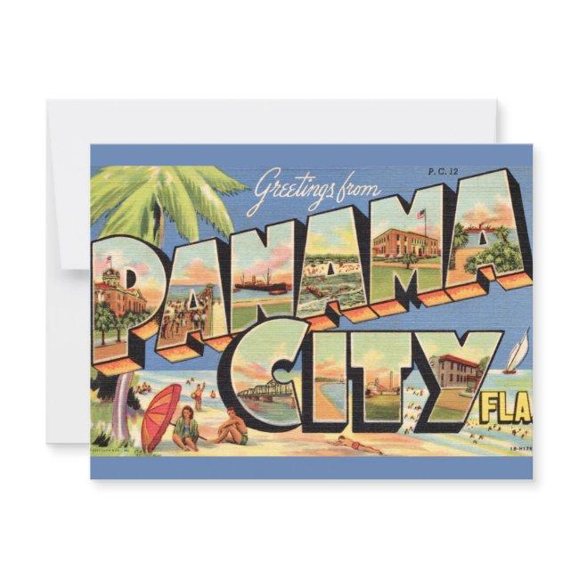 Vintage Panama City Florida Postinvitations