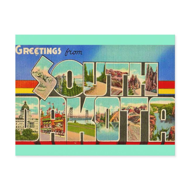 Vintage South Dakota Postinvitations