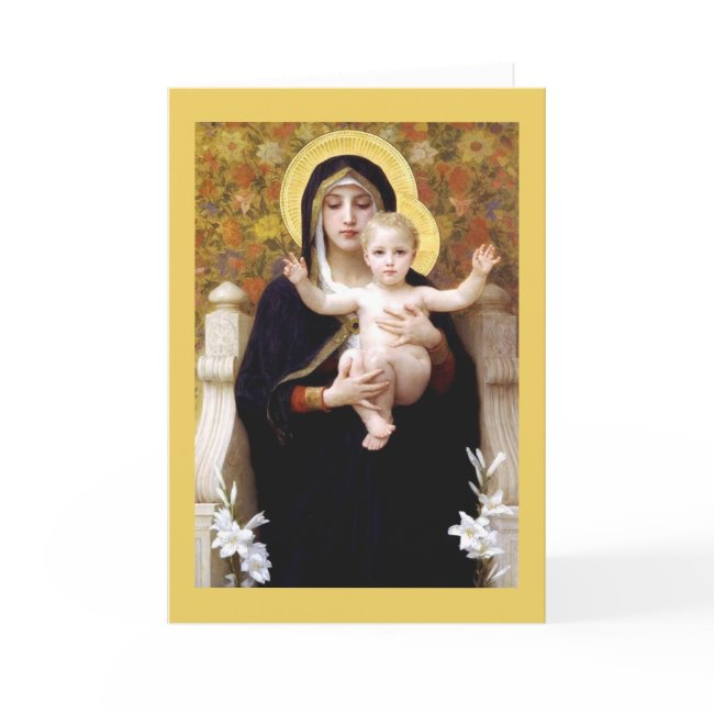Virgin Of The Lilies Thank You Invitations