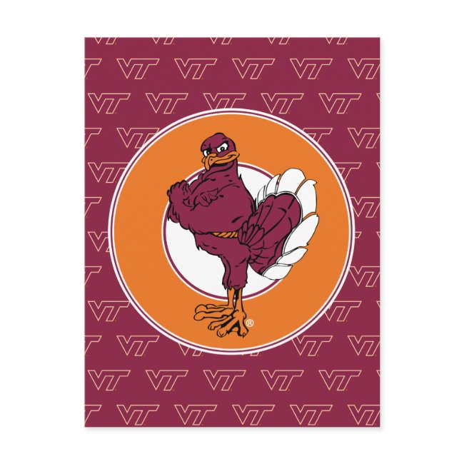 Virginia Tech Hokie Bird Postinvitations