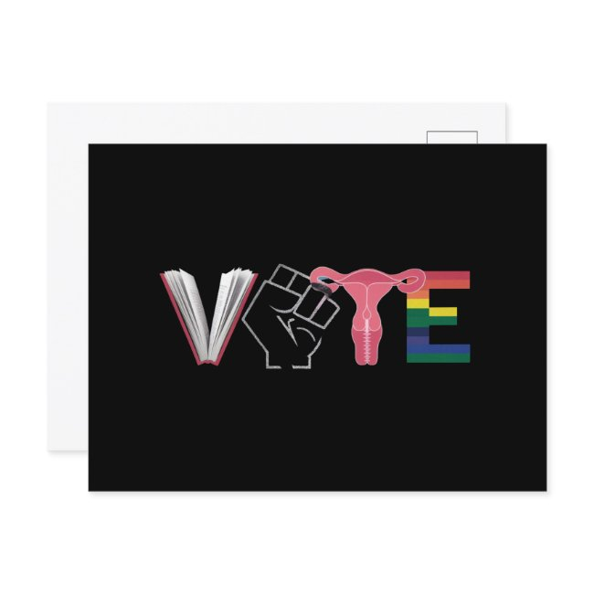 Vote Feminist Women's Rights Banned Books Lgbtq Postinvitations