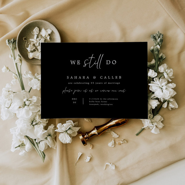 Vow Renewal Ceremony Wedding Invitation Invitations S102