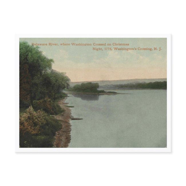 Washington's Crossing Nj, Delaware River 1911 Postinvitations