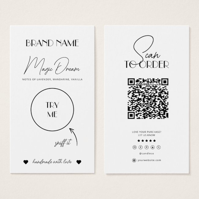 Wax Melts, Candle Scent Invitations, Candle Sample Insert