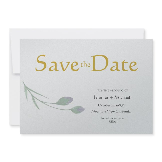 Wedding Modern Minimalist Plain Calligraphy Script Invitation