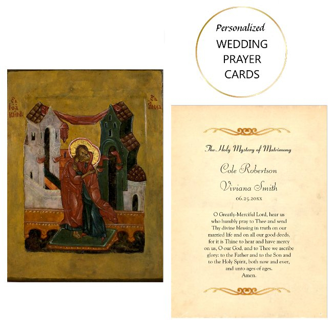 Wedding Prayer Invitations Orthodox Christian
