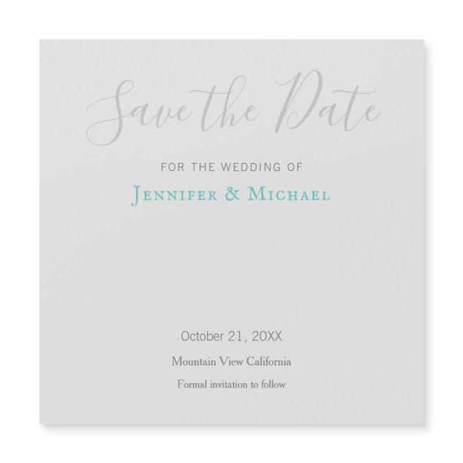 Wedding Professional Design Modern Save The Date Magnetic Invitation