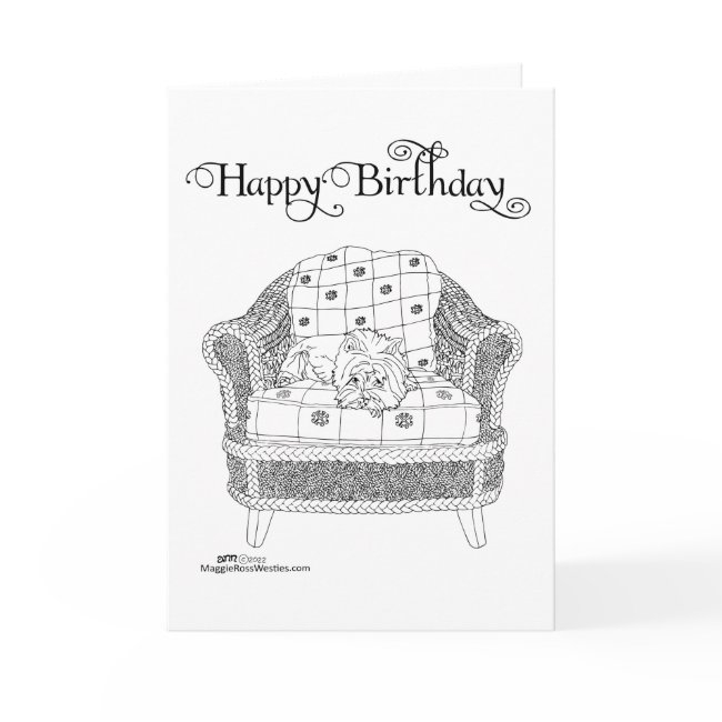 West Highland White Terrier Birthday Invitations