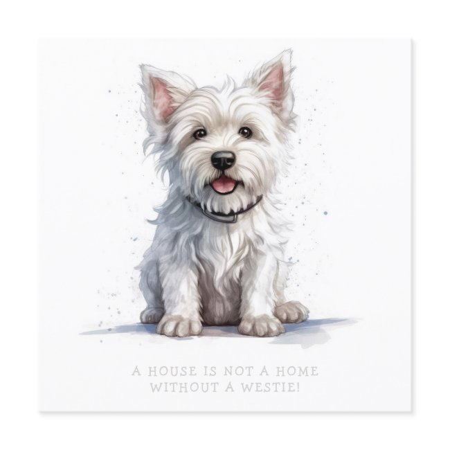 Westie Cheeky Cute Greeting Invitations Personalize