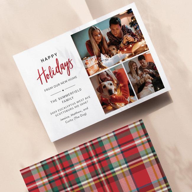 We've Moved Christmas Holiday Family Photo Invitations