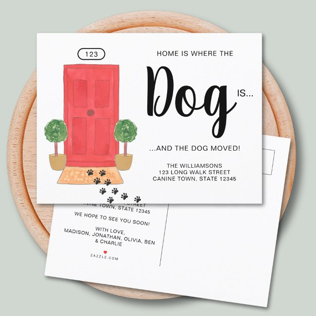 We've Moved New Address Dog Moving Announcement Postinvitations