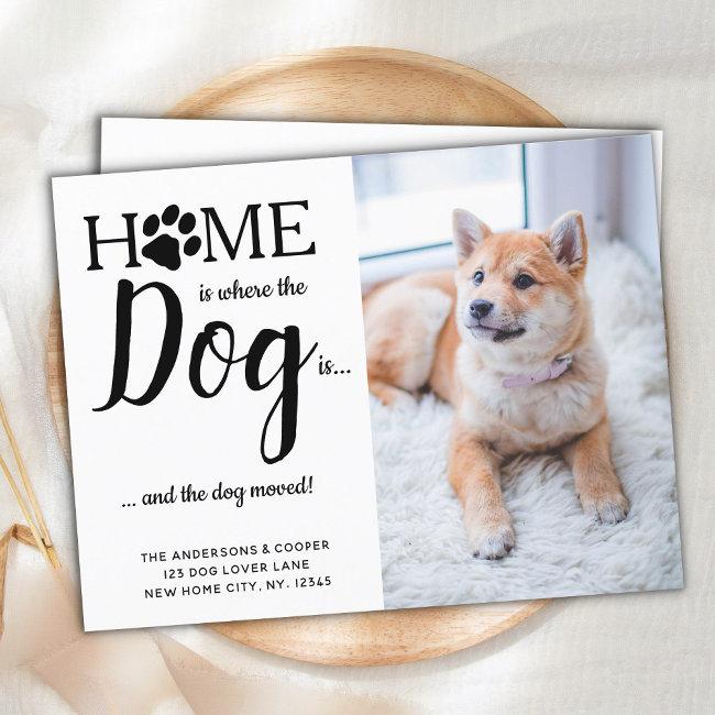 We've Moved Pet Photo New Address Dog Moving Announcement Postinvitations
