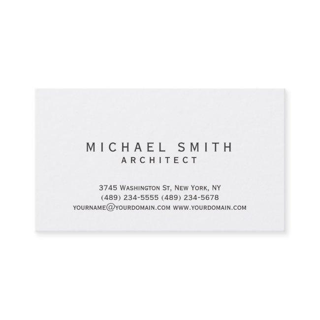 White Modern Simple Minimalist Business Invitations