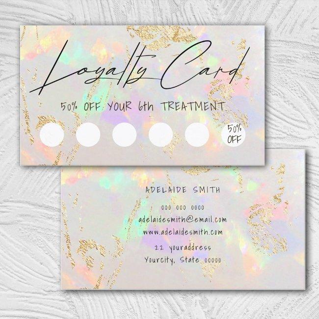 White Opal Design Loyalty Invitations