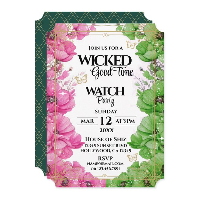 Wicked Good Time Watch Party Invitation