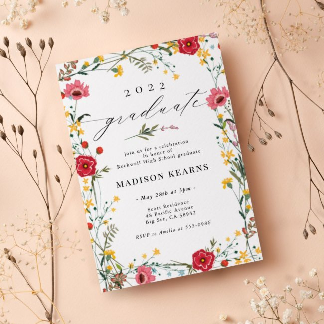 Wildflower 2024 Graduation Invitation