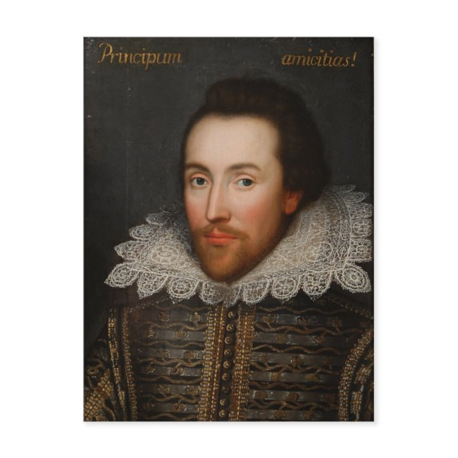 William Shakespeare Cobbe Portrait Circa 1610 Postinvitations