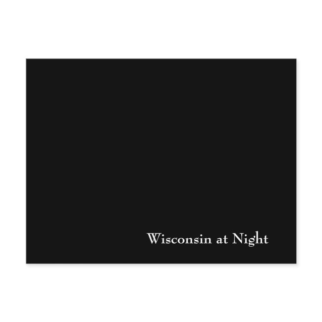 Wisconsin At Night Postinvitations