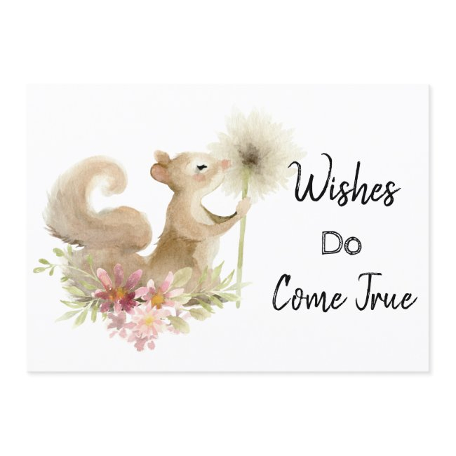 *~* Wish Mouse Blowing Dandelion Shower Invitation
