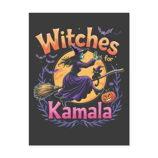 Witches For Kamala Childless Cat Lady Halloween Invitation Postinvitations