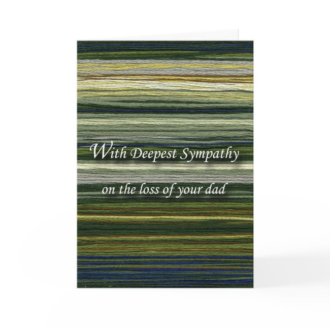 With Deepest Sympathy, Loss Of Dad, Threads Invitations