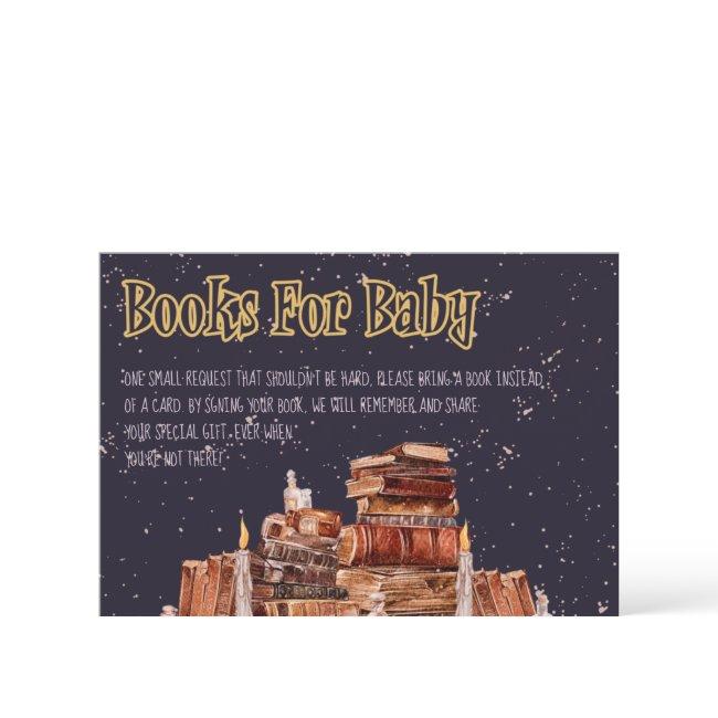 Wizard Magic Night Baby Shower Books For Baby Invitations