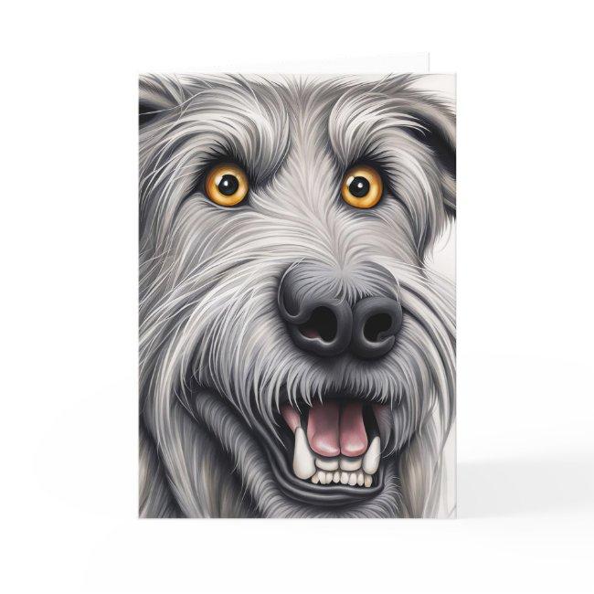 Wolfhound Birthday Humor Invitations