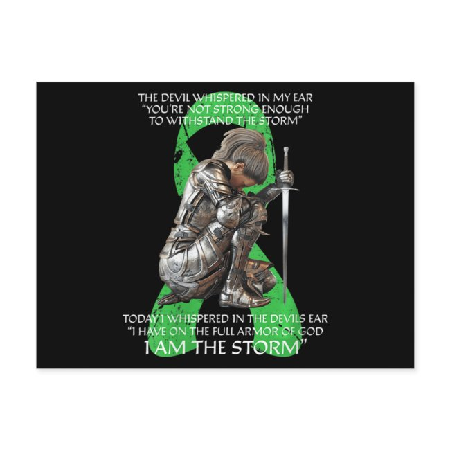 Womens I Am Storm Non Hodgkins Lymphoma Christian Postinvitations