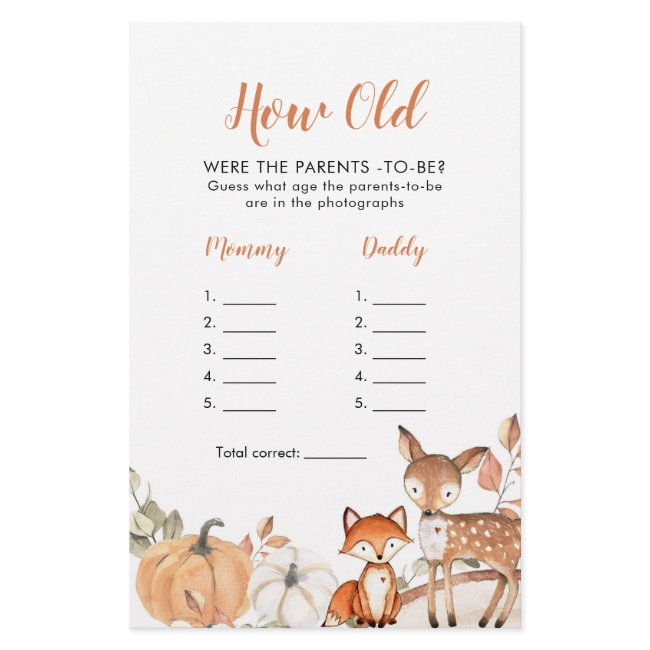 Woodland Oh Boy Pumpkin How Old Were The Parents