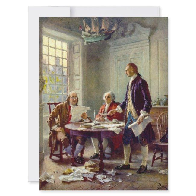 Writing The Declaration Of Independence (usa) Invitations