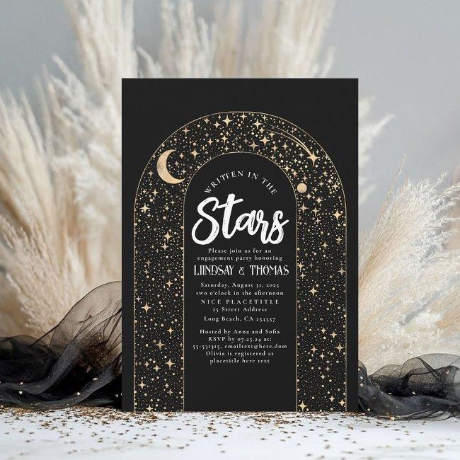 Written In The Stars Celestial Engagement Party Invitation