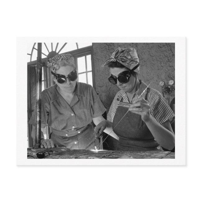 Ww2 Women Welders, 1942 Postinvitations