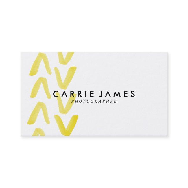 Yellow Watercolor Arrow Business Invitations