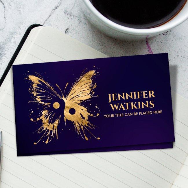 Yin Yang Butterfly - Balance In Flight Business Invitations